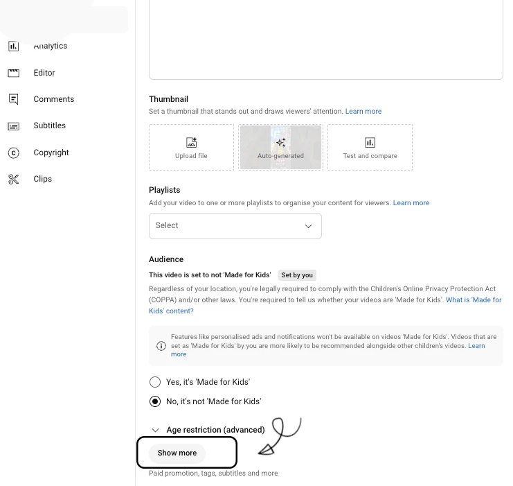 Youtube hiding likes step 3